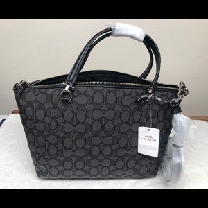 NWT Coach Signature Prairie Canvas Satchel